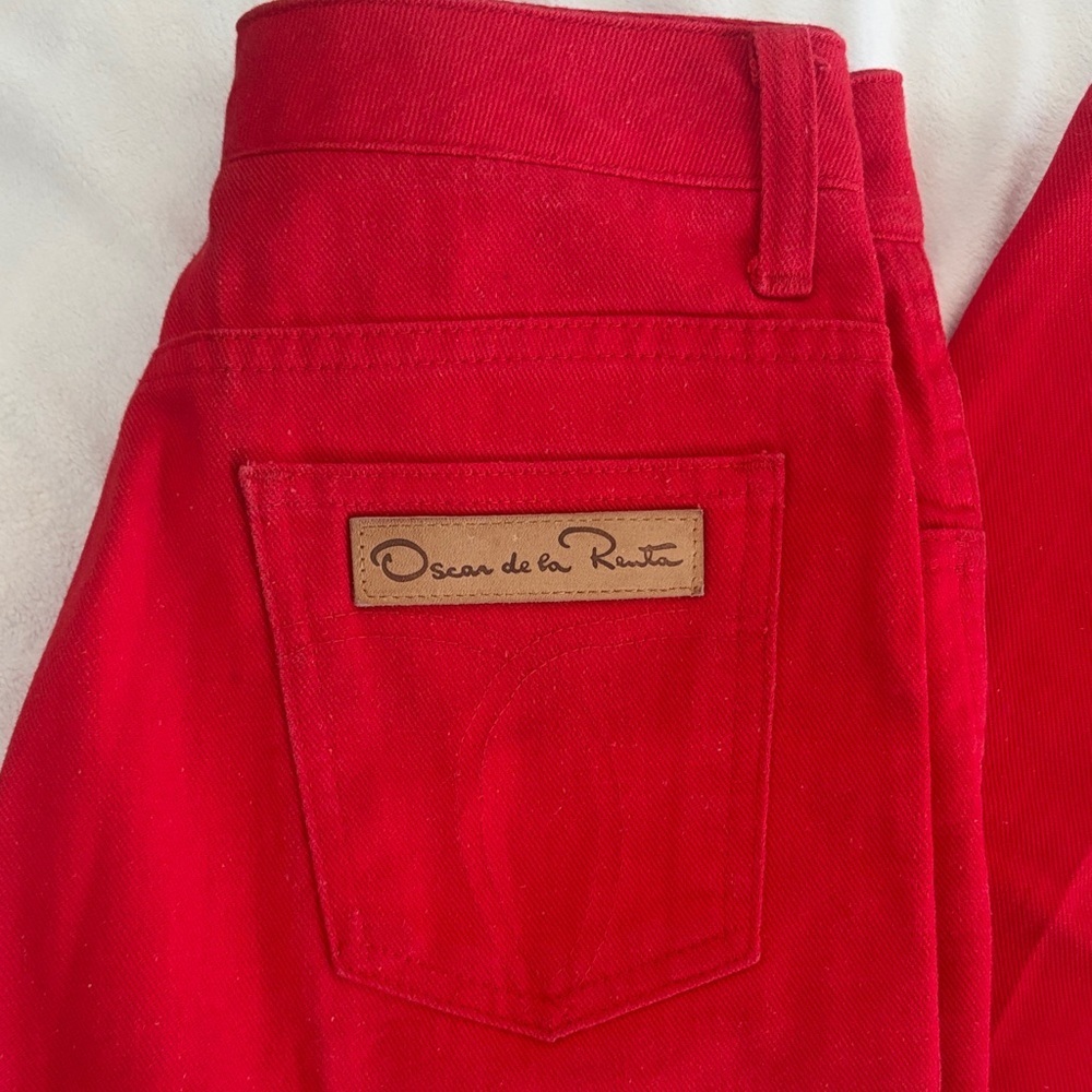 Oscar de la Renta Red Jeans—Read description - Picture 5 of 7